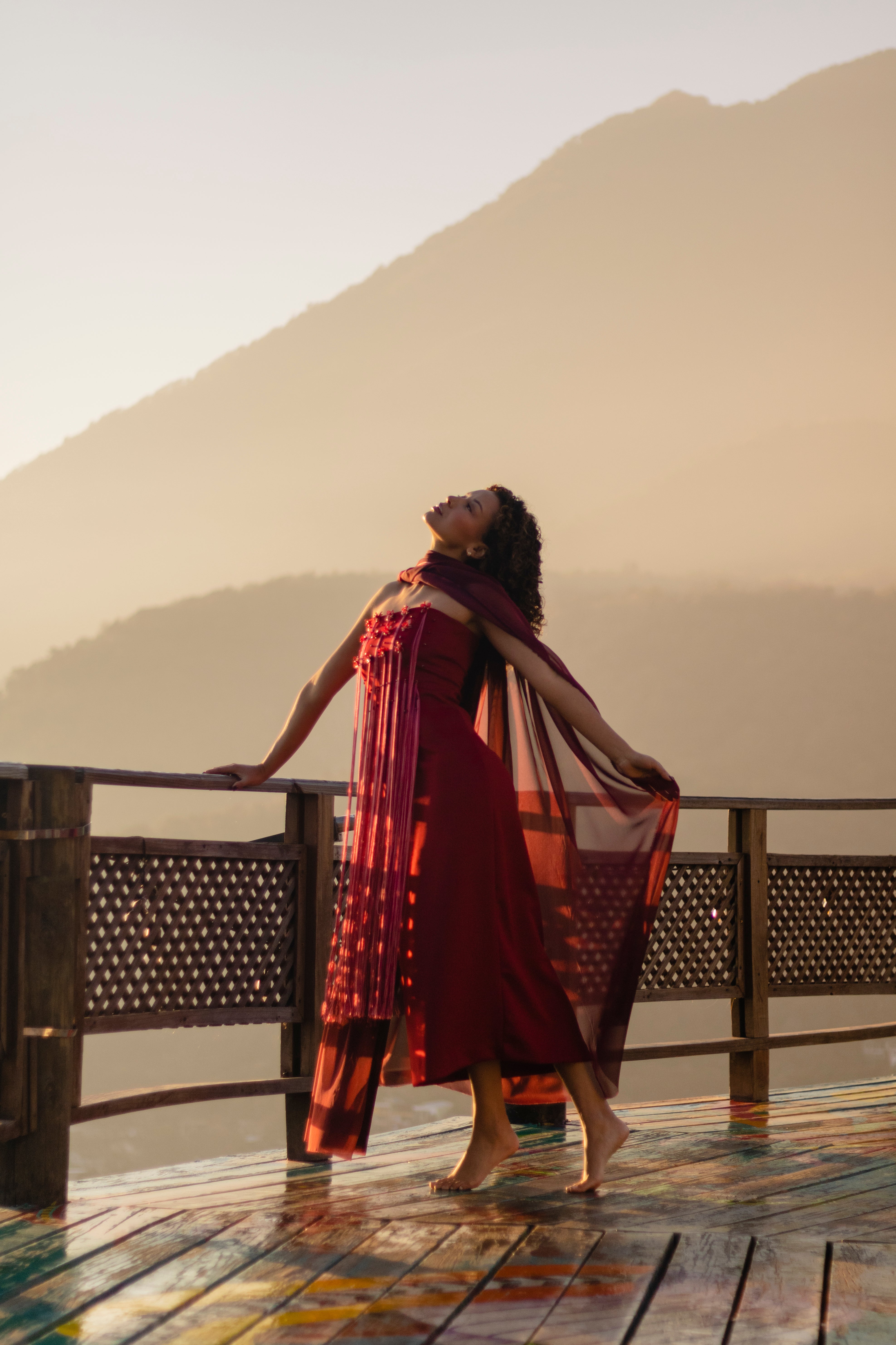 Burgundy Night Dress