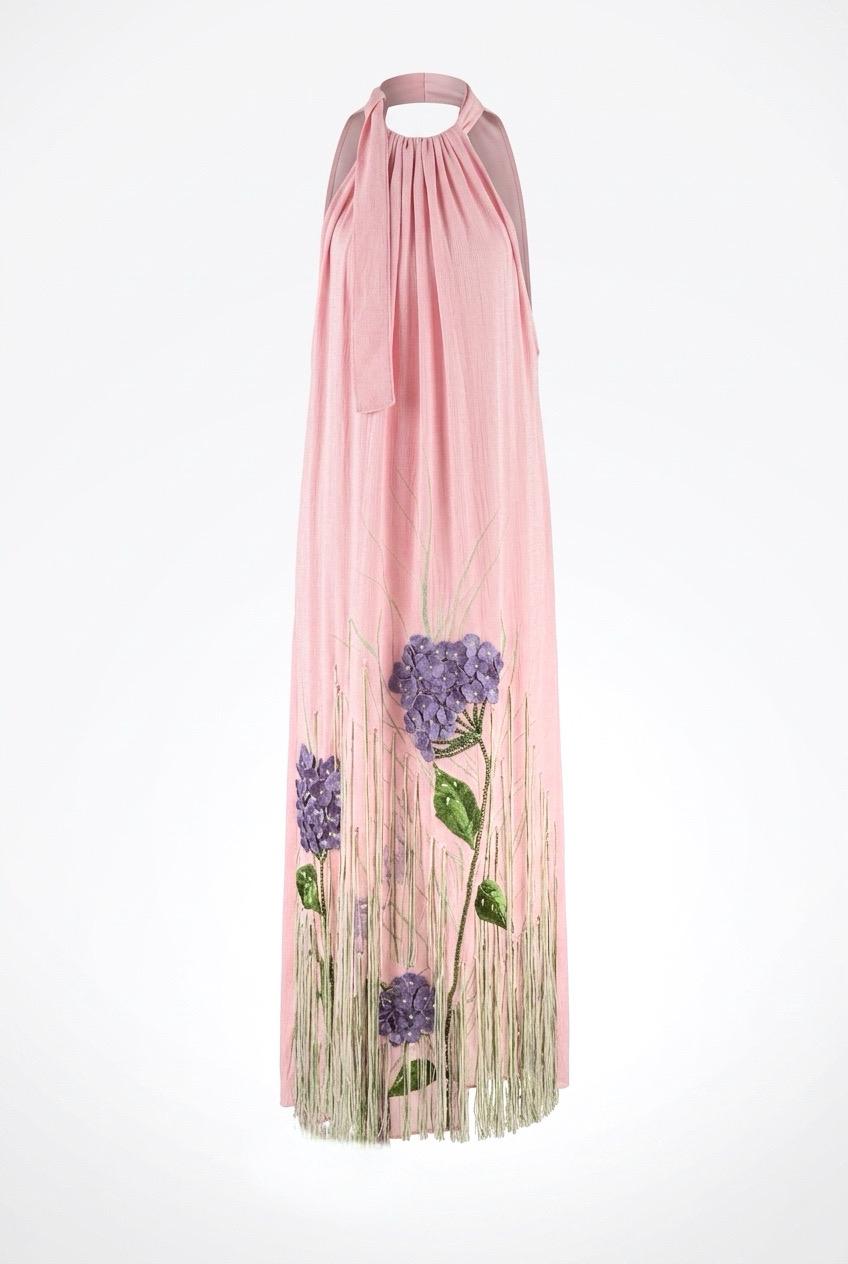 Hydrangeas Long Dress (PRE-ORDER ONLY)