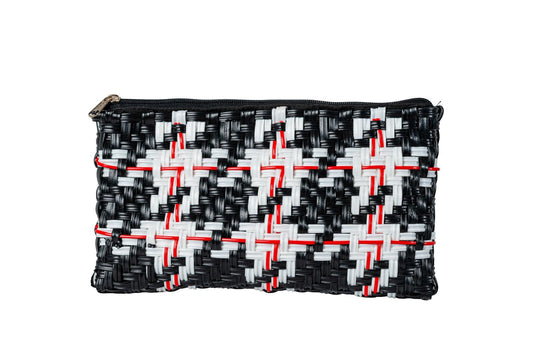 Cosmetic Case Tweed Black & White